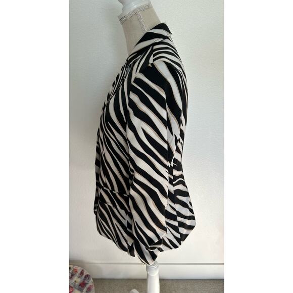 Anne Klein Animal Print Latter Blazer - S - Picture 3 of 7
